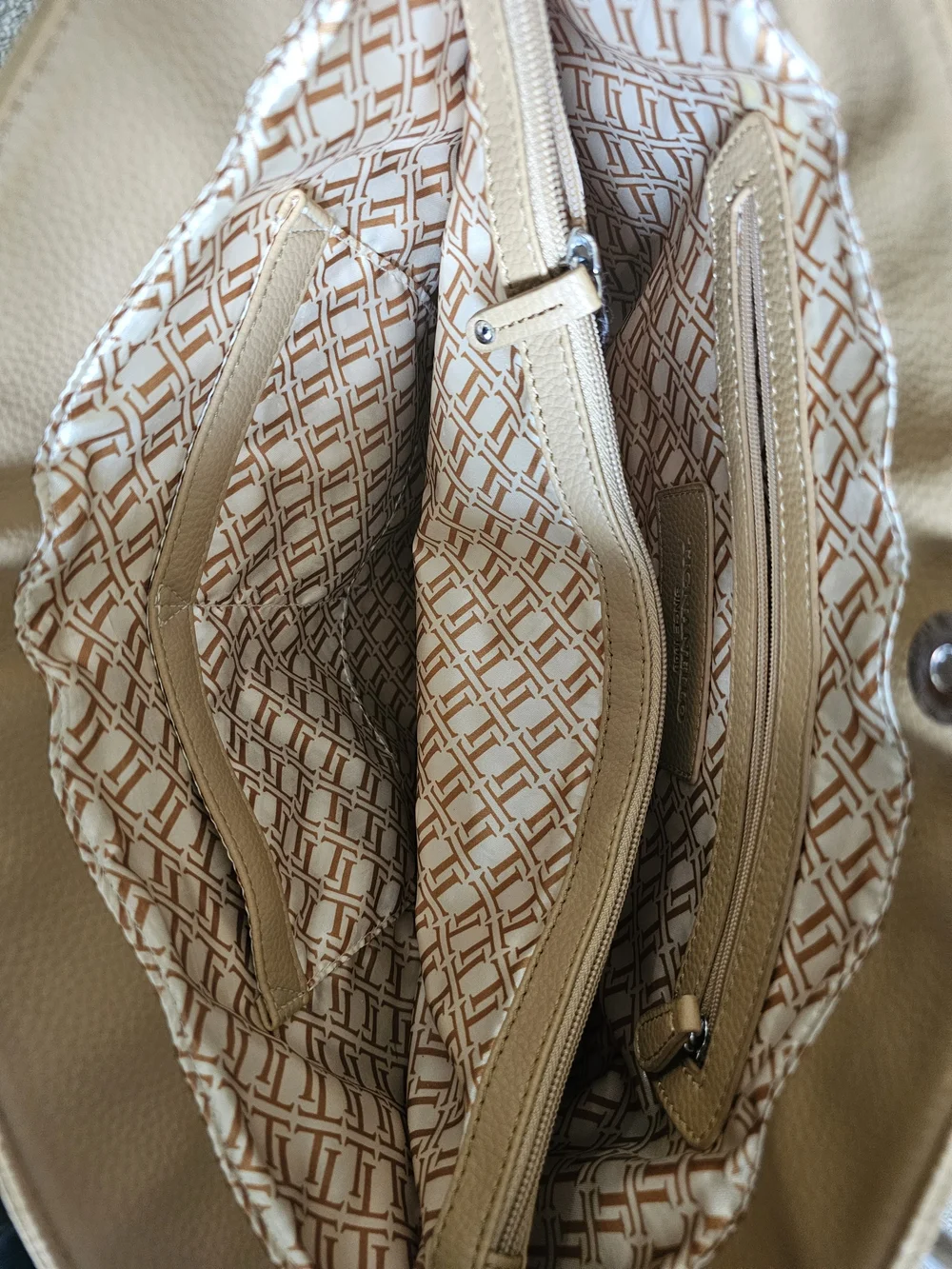 Two-Tone Black and Tan Everyday Tote